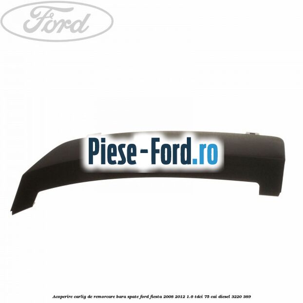 Absorbant bara spate centru Ford Fiesta 2008-2012 1.6 TDCi 75 cai diesel